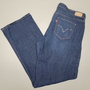 Levis 512‎ Women's 20 M Perfectly Slimming Bootcut Dark Wash Denim Jeans 36x32